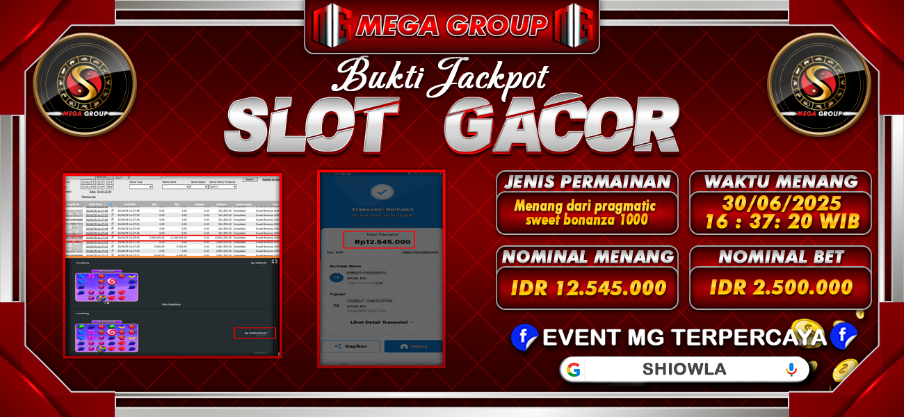 Bukti JP situs Shiowla hari Selasa, 01 Juli 2025