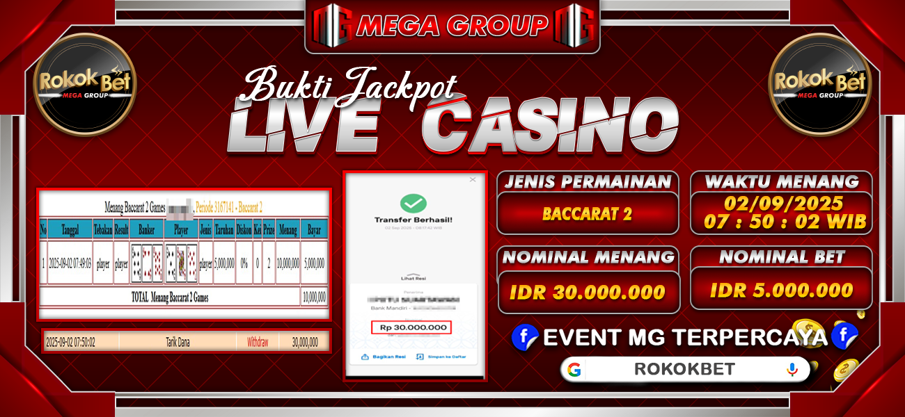 Bukti JP situs Rokokbet hari Selasa, 02 September 2025